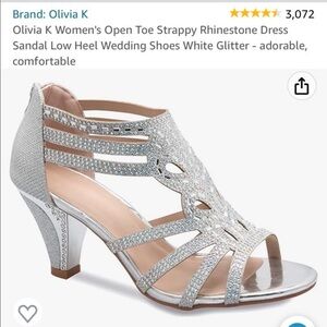 Olivia K Women's Open Toe Strappy Rhinestone Dress
Sandal Low Heel shoes